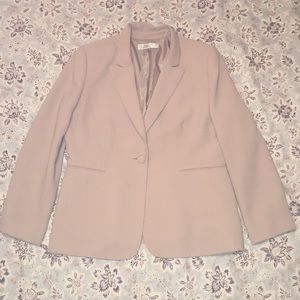 Tahari Beige Blazer Coat